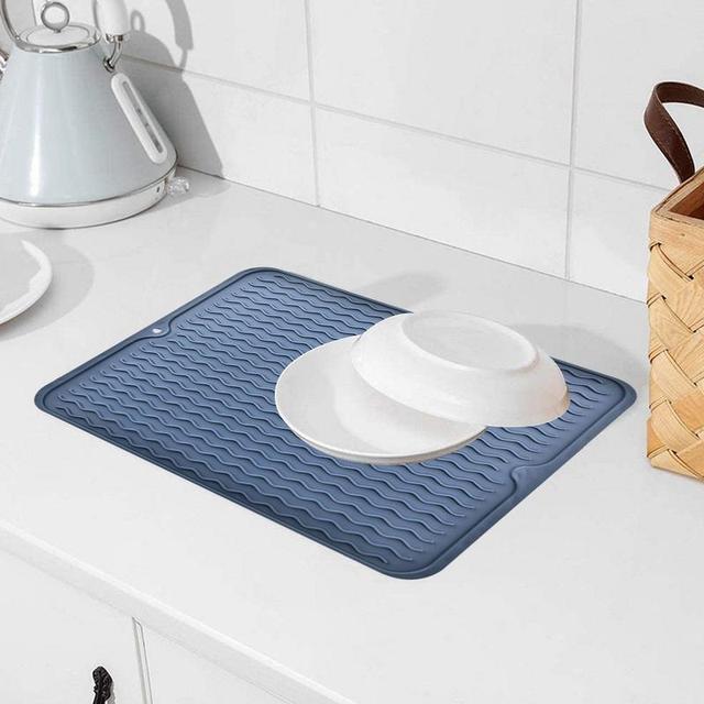 Silicon Dish Drying Mats Kitchen  Silicone Dish Drying Mat Table